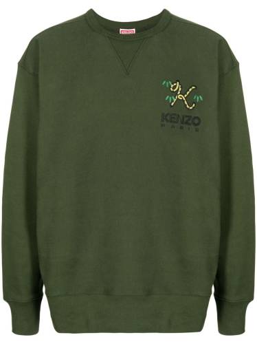 logo-embroidered crew-neck sweatshirt